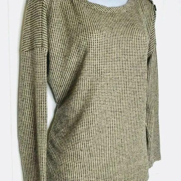 Bohme super soft tan button shoulder top XS - Picture 3 of 9